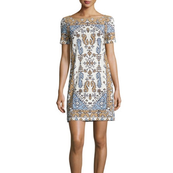 tory burch printed shift dress